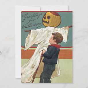 Anfang der 1900er Jahre Vintage Halloween-Grüße Einladung