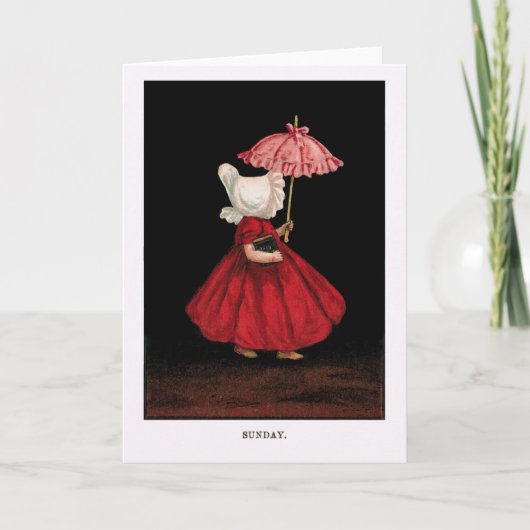 Anfang der 1900er Sonntag Sunbonnet Sue Grußkarte Karte (Vorderseite)