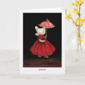 Anfang der 1900er Sonntag Sunbonnet Sue Grußkarte Karte (Gelbe Blume)