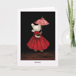 Anfang der 1900er Sonntag Sunbonnet Sue Grußkarte Karte