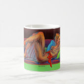 Anfang der 1940er Jahre Schönes Button-up-Mädchen Kaffeetasse (Mittel)