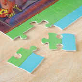 Anfang der 1940er Jahre Schönes Button-up-Mädchen Puzzle (Seite)