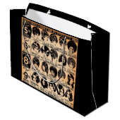 Anfang der 1970er Jahre Perückenwerbung Große Geschenktüte (Rückseite Schrägansicht)