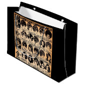 Anfang der 1970er Jahre Perückenwerbung Große Geschenktüte (Vorderseite Schrägansicht)