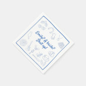 Anfang der 2000er Jahre niedliche Prinzessin Bache Serviette (Ecke)