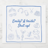 Anfang der 2000er Jahre, Prinzessin Bachelorette C Schaumweinetikett (Einzelnes Label)