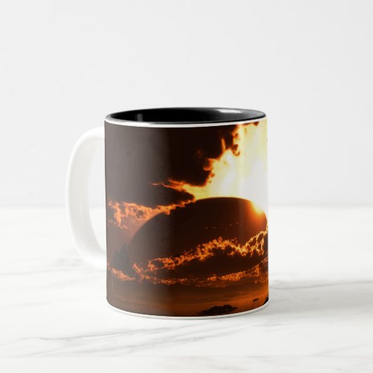 Anfang der Enden-Tasse Zweifarbige Tasse (Vorderseite Links)