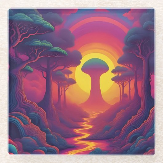 Anfang der Fall Art Glasuntersetzer (Vorderseite)