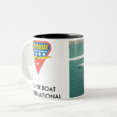 Anfang der Rennen-Tasse Zweifarbige Tasse (Vorderseite Links)