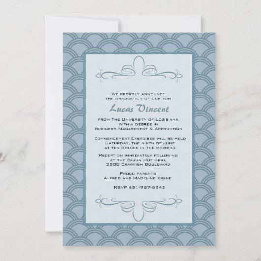 Anfang ehrt Einladung (Vorderseite)