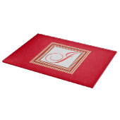 ANFANG J MONOGRAM SCHNEIDEBRETT (Ecke)