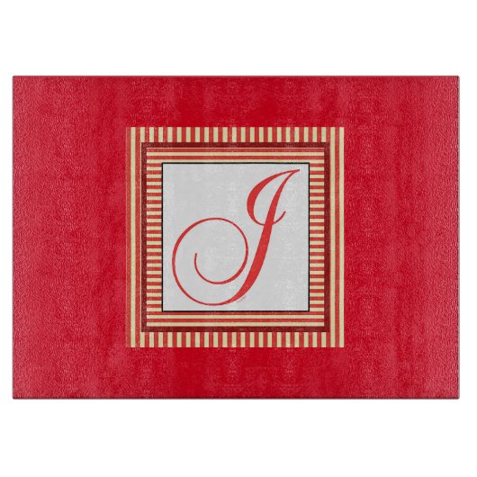 ANFANG J MONOGRAM SCHNEIDEBRETT (Vorderseite)