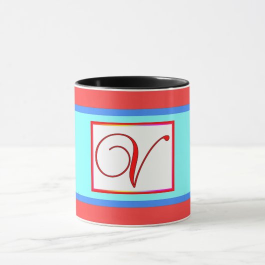 ANFANG / MONOGRAMM AQUA TASSE (Zentrum)