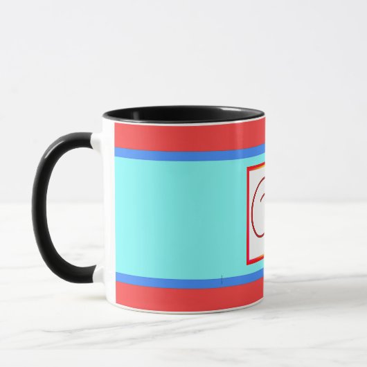 ANFANG / MONOGRAMM AQUA TASSE (Links)