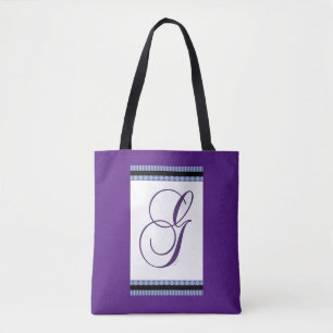 ANFANG-MONOGRAMM LILA TASCHE