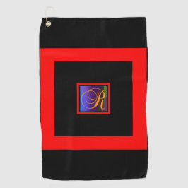 ANFANG R MONOGRAM GOLFHANDTUCH