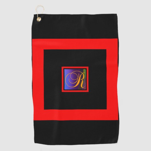 ANFANG R MONOGRAM GOLFHANDTUCH (Vorderseite)