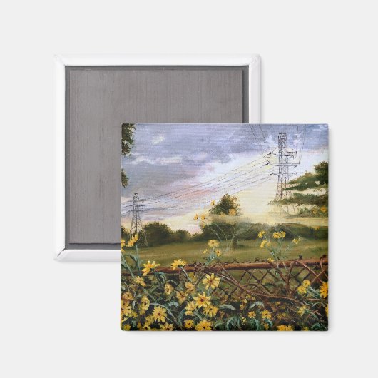 Anfang September Abend Sunset Magnet (Vorderseite/Rückseite)