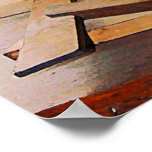 ANFANG UNTER $20 - Kompass und T-Square Poster (Ecke)