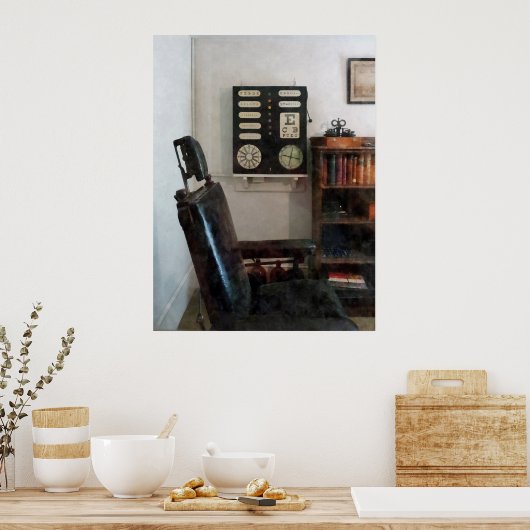 ANFANG UNTER $20 - Office with Eye Chart Poster (Küche)