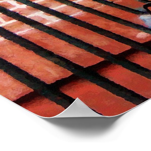 ANFANG UNTER 20 $ - Sonnenblumen auf Stoop Poster (Ecke)