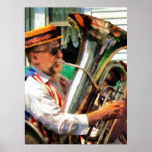 ANFANG UNTER $20 - Tuba Player Poster (Vorne)