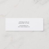 Anfang von Grund auf neu! Mini Visitenkarte (Rückseite)