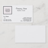 Anfang von Grund auf neu! Visitenkarte (Vorne/Hinten)