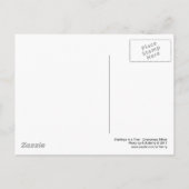 Anfänge in einem Tree - Cyanotypeffekt Postkarte (Rückseite)