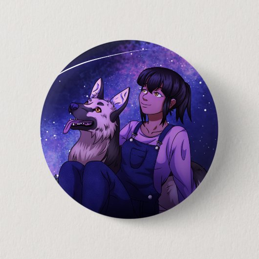 Anfangen mit einem Hund Button (Vorderseite)