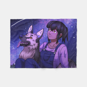 Anfangen mit einem Hund Fleecedecke