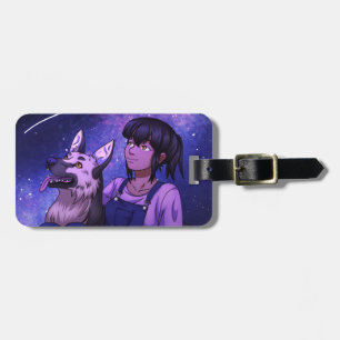 Anfangen mit einem Hund Gepäckanhänger