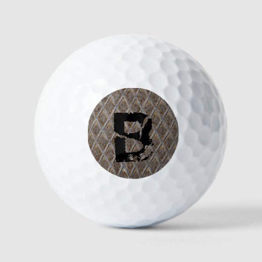 Anfänger ändern, Schachbrett Plate Golf Handtuch Golfball (Vorderseite)