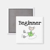 Anfänger-Eisläufer-Magnet Magnet (Vorderseite/Rückseite)
