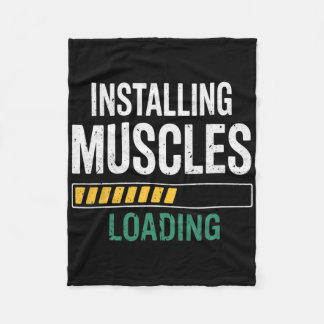 Anfänger-Training Fitnessstudio Bodybuilding Muske Fleecedecke