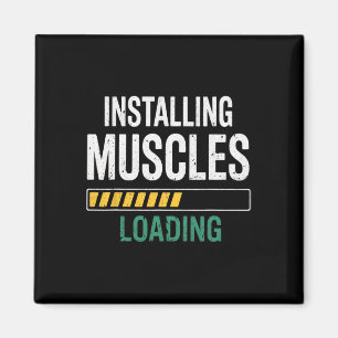 Anfänger Workout Gym Bodybuilding Fitness Muskeln Magnet