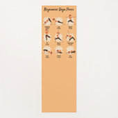 Anfänger Yoga Posen Anleitung Yogamatte (Vorderseite)
