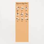 Anfänger Yoga Posen Anleitung Yogamatte (Rückseite)