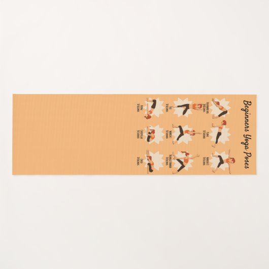 Anfänger Yoga Posen Anleitung Yogamatte (Vorderseite (Horizontal))