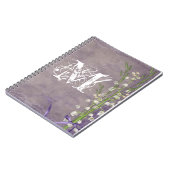 Anfängerbuch der Blume Lace Monogram Notizblock (Linke Seite)