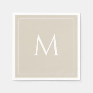 Anfängeres elegantes Monogramm Serviette