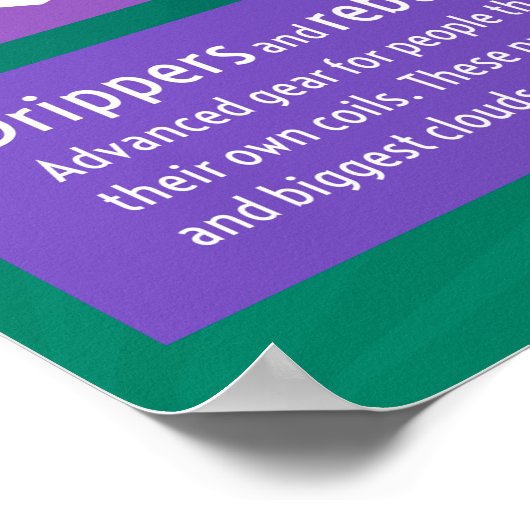 Anfängerführer zum Verdampeln - E-Saft und Stile Poster (Ecke)