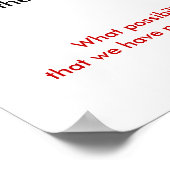 Anfängergeist Poster (Ecke)