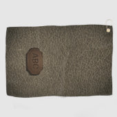 Anfänglich ändern, Leder Abzeichen Leder Leder bra Golfhandtuch (Horizontal)