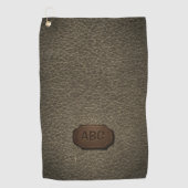 Anfänglich ändern, Leder Abzeichen Leder Leder bra Golfhandtuch (Vorderseite)