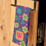 Anfänglich Chic Blue Floral Colorful Monogram Geschirrtuch<br><div class="desc">Chic Personalisiert floral Muster Modernes Teetuch. Diese farbenfrohen Küchenhandtücher sind perfekt, um Ihre Küche farbenfroh zu gestalten. Pair es mit einer Flasche Wein und es ist ein großartiges personalisiertes Geschenk für Freunde, Familie, Mitarbeiter, Nachbarn, etc. Der benutzerdefinierte Monogrammbereich kann auf Wunsch in einen Namen oder eine lustige Phrase geändert werden....</div>