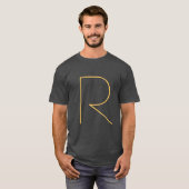 Anfänglich Mit Monogramm, Schlicht T-Shirt (Vorne ganz)