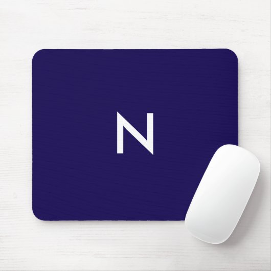 Anfänglich moderne dunkelblaue Minimalistische Mon Mousepad (Mit Mouse)