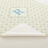 Anfänglich Nice Abstrakt Blue & Golden Transparenc Sherpadecke (3/4)