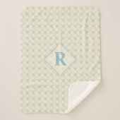 Anfänglich Nice Abstrakt Blue & Golden Transparenc Sherpadecke (Vorderseite)